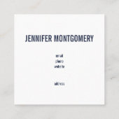 可愛キスをするい水玉模様とかわいい スクエア名刺 (裏面)