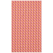 可愛クラシックいオレンジ色の緑の秋のフローラバラ テーブルクロス (正面)