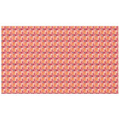 可愛クラシックいオレンジ色の緑の秋のフローラバラ テーブルクロス (正面(横))