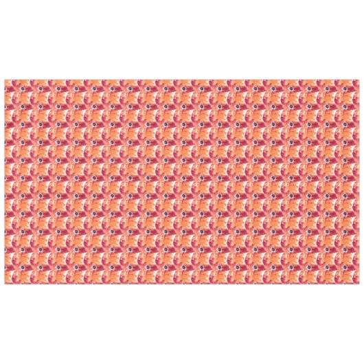 可愛クラシックいオレンジ色の緑の秋のフローラバラ テーブルクロス (正面(横))