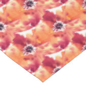 可愛クラシックいオレンジ色の緑の秋のフローラバラ テーブルクロス (アングル)