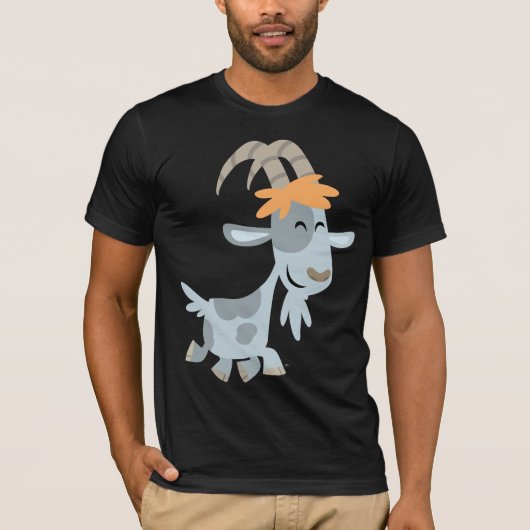 可愛クールい漫画ヤギTシャツ Tシャツ (正面)
