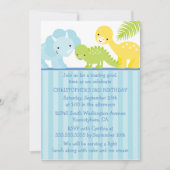 可愛クールい男の子の誕生日パーティーの招待状 招待状 (正面)