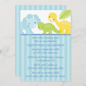 可愛クールい男の子の誕生日パーティーの招待状 招待状 (正面/裏面)