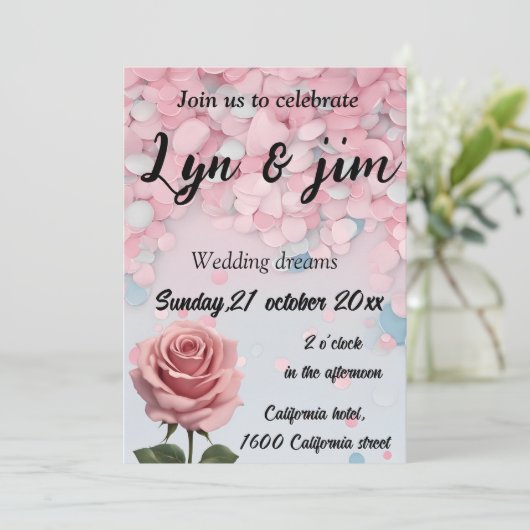 可愛クールい結婚 招待状 (スタンド正面)