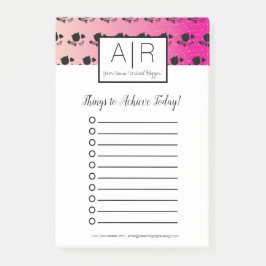 可愛グラデーションい猫ピンク ポストイット