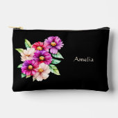 可愛シンプルいエレガントガーリー花 アクセサリーポーチ (正面)