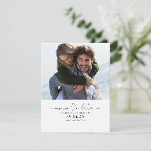 可愛シンプルいエレガント写真を保存 セーブザデート (スタンド正面)