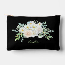 可愛シンプルいエレガント黒と花