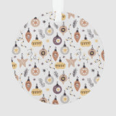 可愛シンプルいクリスマスカスタム休暇cat写真 オーナメント (裏面)