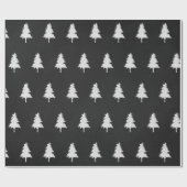 可愛シンプルいクリスマスツリー ラッピングペーパー (フラット)