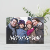 可愛シンプルいハッピーニューイヤー1枚 シーズンカード (スタンド正面)