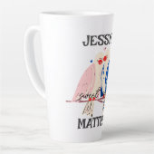 可愛シンプルいバエレガントレンタイン、カップルに甘い カフェラテマグ (左アングル)