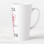 可愛シンプルいバエレガントレンタイン、カップルに甘い カフェラテマグ (右)