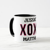 可愛シンプルいバエレガントレンタイン、カップルに甘い マグカップ (正面左)