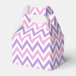 可愛シンプルいピンクと紫の幾何学模様 フェイバーボックス