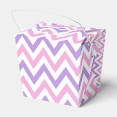 可愛シンプルいピンクと紫の幾何学模様 フェイバーボックス (裏面サイド)