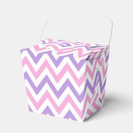 可愛シンプルいピンクと紫の幾何学模様 フェイバーボックス