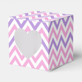 可愛シンプルいピンクと紫の幾何学模様 フェイバーボックス