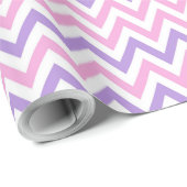 可愛シンプルいピンクと紫の幾何学模様 ラッピングペーパー (ロールコーナー)