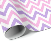 可愛シンプルいピンクと紫の幾何学模様 ラッピングペーパー (ロールコーナー)