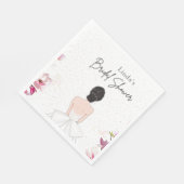 可愛シンプルいブライダル.シャワー スタンダードランチョンナプキン (角)