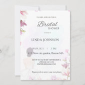 可愛シンプルいブライダル.シャワー 招待状 (正面)