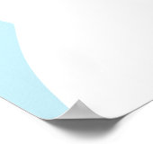 可愛シンプルいホッキョクグマのグラフィック子供部屋ポスター ポスター (角)