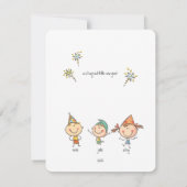 可愛シンプルいメリー シーズンカード (裏面)