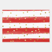 可愛シンプルいモダンの水の色クリスマスプレゼント ラッピングペーパーシート (正面3)