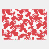 可愛シンプルいモダンの水の色クリスマスプレゼント ラッピングペーパーシート (正面)