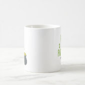 可愛シンプルいレプレシャン聖パトリックの日 コーヒーマグカップ (中央)
