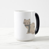 可愛シンプルい猫子猫アニマルニャーペットバレンタイン モーフィングマグカップ (正面右)