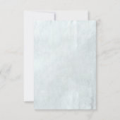 可愛シンプルい紳士のベビーシャワーフォーマル サンキューカード (裏面)