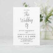 可愛シンプルい結婚と 招待状 (スタンド正面)