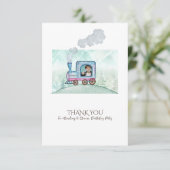 可愛シンプルい誕生感謝してい生日デザイン子供へ サンキューカード (スタンド正面)