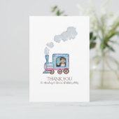 可愛シンプルい誕生感謝してい生日デザイン子供へ サンキューカード (スタンド正面)