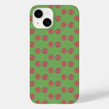 可愛シンプルい赤いボタンCase-Mate iPhone case