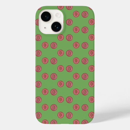 可愛シンプルい赤いボタンCase-Mate iPhone case Case-Mate iPhoneケース (裏面)