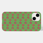 可愛シンプルい赤いボタンCase-Mate iPhone case Case-Mate iPhoneケース (裏面 (横))