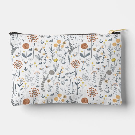 可愛スタイリッシュいフローラスクールペンケース アクセサリーポーチ (裏面)