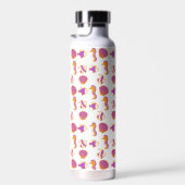 可愛スタイリッシュい海カラフル生活の水中パターン ウォーターボトル (右面)