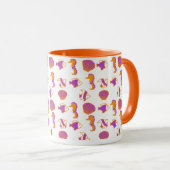 可愛スタイリッシュい海カラフル生活の水中パターン マグカップ (正面右)