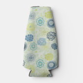 可愛スタイリッシュい花の花柄 ボトルクーラー (正面)