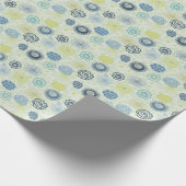 可愛スタイリッシュい花の花柄 ラッピングペーパー (角)