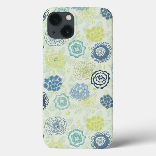 可愛スタイリッシュい花の花柄 Case-Mate iPhoneケース (裏面)