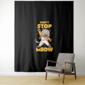 可愛ストップい猫をニャア タペストリー (インサイチュ)