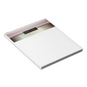 可愛ストライプいフレーム – パーソナライズされた ノートパッド (アングル)