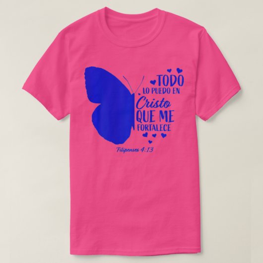 可愛スペインのいキリスト教聖書聖句の女性宗教者 Tシャツ (デザイン正面)