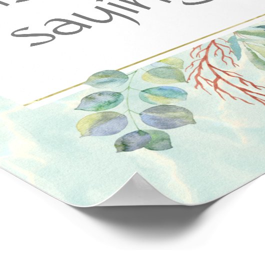 可愛パーソナライズされたいやる気を起こさせる/感動的引用文 ポスター (角)